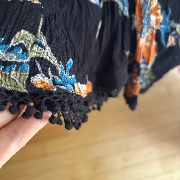 Patrons of Peace Black and Orange Floral Jumpsuit M - Picture 7 of 16